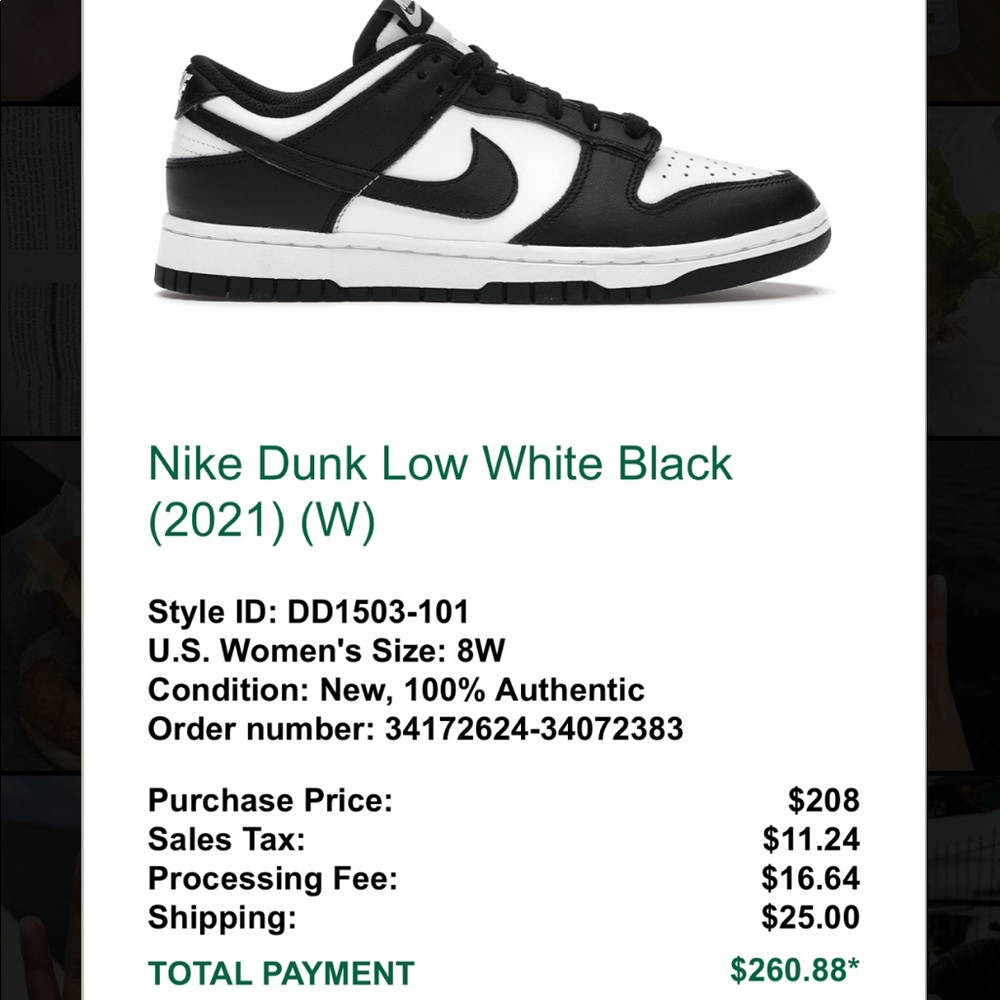 Nike Panda Dunk Lows